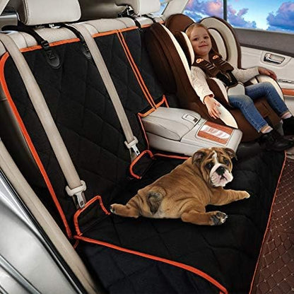 petalage Bench Dog Car Seat Cover for Back Seat Waterproof Seat Covers Durable Scratch Proof Nonslip, Protector for Pet Fur & Mud Washable Backseat Cover for Cars Armrest Compatible