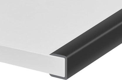 Rubber Edge Trim, Self-Adhesive Rubber Edge Trim, Edge Protector for Sheet Metal, EPDM Material, Fit 1/16"(1.0mm), Length 10Ft, Black Color, U Channel Edge Trim - Colors A