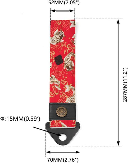 RASTP Racing Tow Strap, Car Modification Sports Trailer Belt Fit for Front or Rear Front Bumper Decorative (Red)