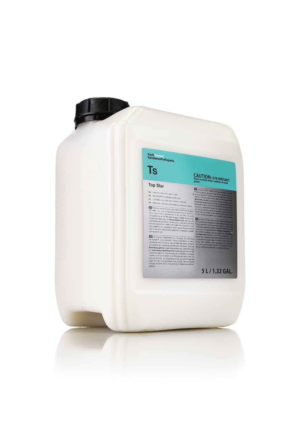 KOCHCHEMIE TS - Top Star - Interior Plastic and Vinyl Conditioner, UV Protection, Interior Plastic, Dash, Vinyl & Leather, Like New OEM Finish (1 Liter)