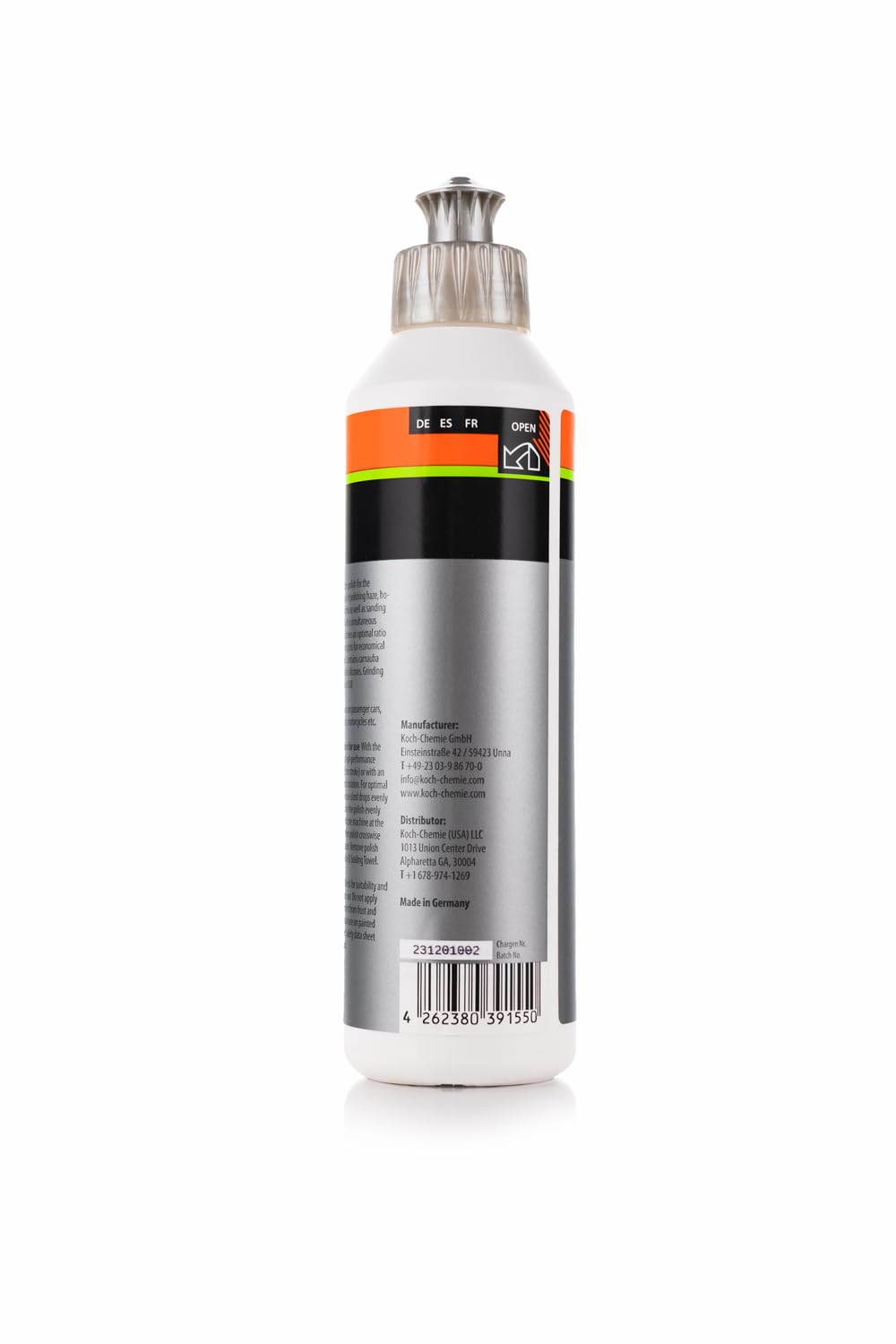KOCHCHEMIE P6.02 One Cut & Finish - High-Gloss Polishing Compound with Sealant; Remove Scratches and Grindings from Grit Size P2000 and Above with Simultaneous Sealing Effect (250 ml)