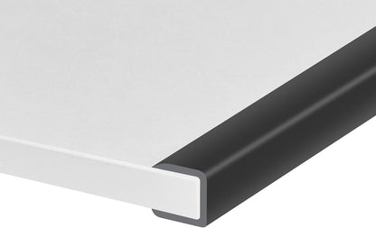 Rubber Edge Trim, Self-Adhesive Rubber Edge Trim, Edge Protector for Sheet Metal, EPDM Material, Fit 1/16"(1.0mm), Length 10Ft, Black Color, U Channel Edge Trim - Colors A
