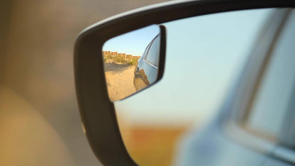 Superfan Blind Spot Mirrors for Cars by Safe View Company – Real Convex Glass for Clear Wide Angle Vision – Safer Lane Changes, Easy Stick-On, Weatherproof & Long Lasting Durability