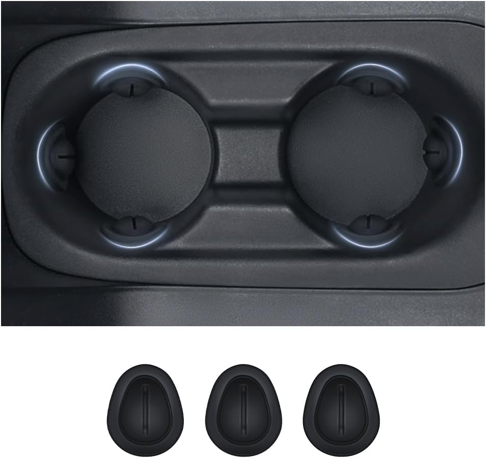 2026 Latest Car Cup Holder Insert/Holder Position Limiter - Anti Shake Silicone Car Coasters Bottle Stabilizers with Self-Adhesive - Car Must Haves Cup Holder Inserts for Car Truck SUV (6PCS)
