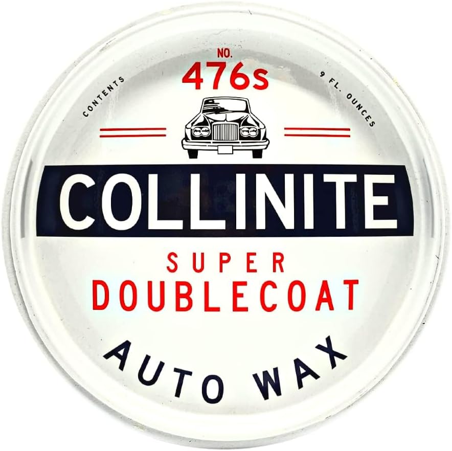 Collinite 476 Super Doublecoat Wax-Carnauba + Polymer Sealant - High Gloss Shine + Ultra Durable Hydrophobic Beading & Long-Lasting Paint Protection for Cars, Trucks, and Motorcycles (9 fl oz)