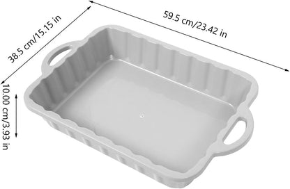 CALLARON 23.5" Oil Drain Pan for Car, Heavy Oil Change Collector Pan Leakproof, Plastic Large Transmission Drain Pan, Changing Oil Pans for Car Truck Engine, Transmission, Fluid Change(Green)