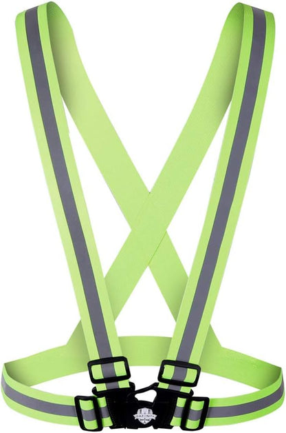 Dazonity High Visibility Safety Vest,10 Packs,Lightweight,Adjustable & Elastic Vest,Hi Vis Reflective Strips, Fit for Men & Women, Construction,Cycling, Runnning, Surveyor, (Yellow)