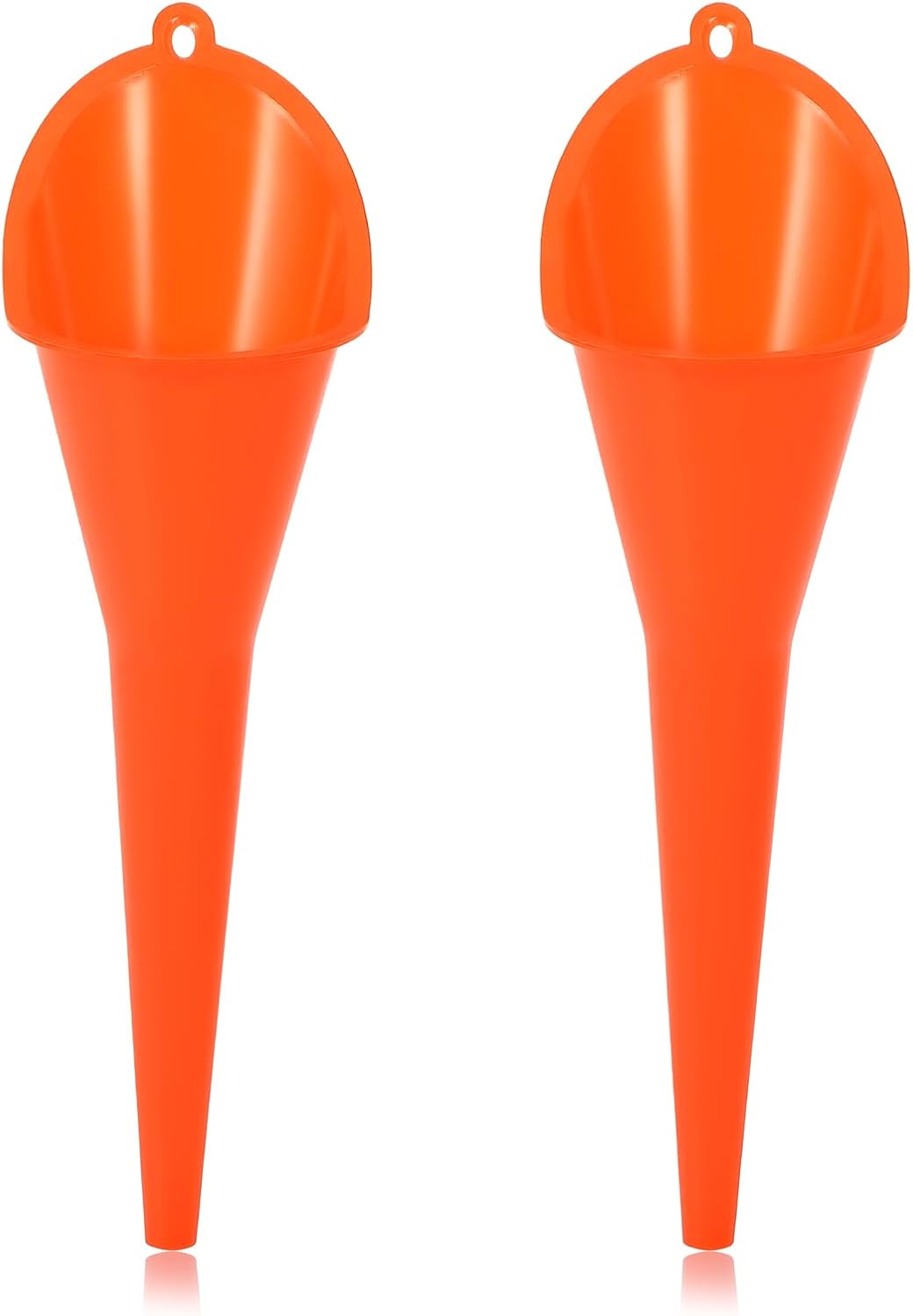 Oil Funnel, Multi-Purpose Plastic Long Neck Oil Funnel, Automotive Use Funnels for Filling Oils Lubricants Water Diesel, Kitchen Funnels for Filling Bottles Jars (Black)