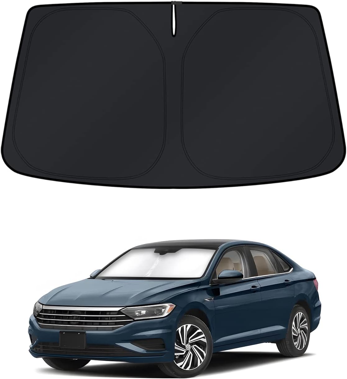 KUST Windshield Sun Shade for Toyota RAV4 2019-2022 2023 2024 2025 2026 Window Accessories Shade Sun Visor Cover Foldable Block UV Rays - Colors C