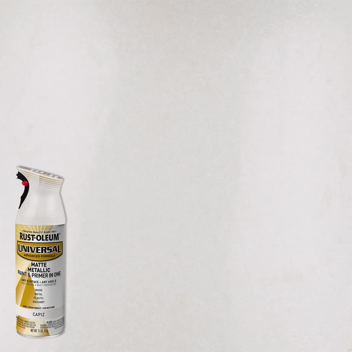 Rust-Oleum 302151 Universal All Surface Clear Topcoat Spray, 11 oz, Dead Flat Clear - Colors B