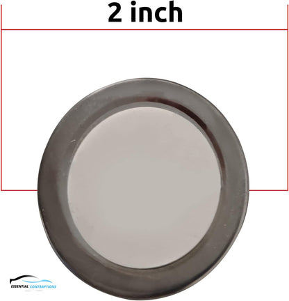 Blind Spot Car Mirror 2 Pack-2 Inch Round Rear View Convex Mirrors for Cars/SUVs/Motorcycles/Trucks/Trailers/Snowmobiles/Bicycles/RVs/Boats/Golf Carts with Rust Resistant Frame-HD Real Glass