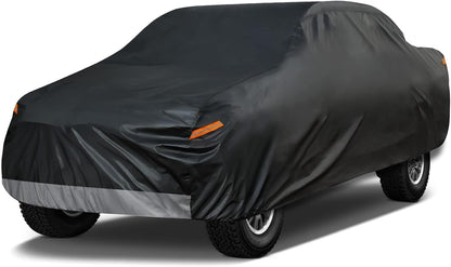 Kayme Sedan Car Cover Waterproof All Weather for Automobiles - See Vehicle Size Chart for Accurate Fit - Outdoor Full Exterior Cover Sun Rain Snow UV Protection with Zipper. Size A4 (See Size Chart)