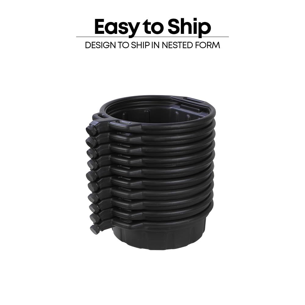 Groz 15 Quart Oil Drain Pan with Wheels & O-Ring Seal - 8" Wide Opening, Catch Basket, Leak-Proof Spout for Trucks, Cars, Fleet Maintenance (41966)