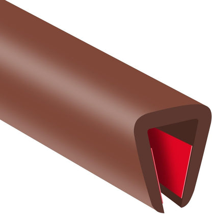 Rubber Edge Trim, 1/16" Self Adhesive Flexible U Channel Edge Protecter for Sheet Metal, Car Doors, U Shaped Sharp Edge Guards, Fit for 0-5/64" Wide Edge, Black Color, 10Ft, EPDM Material