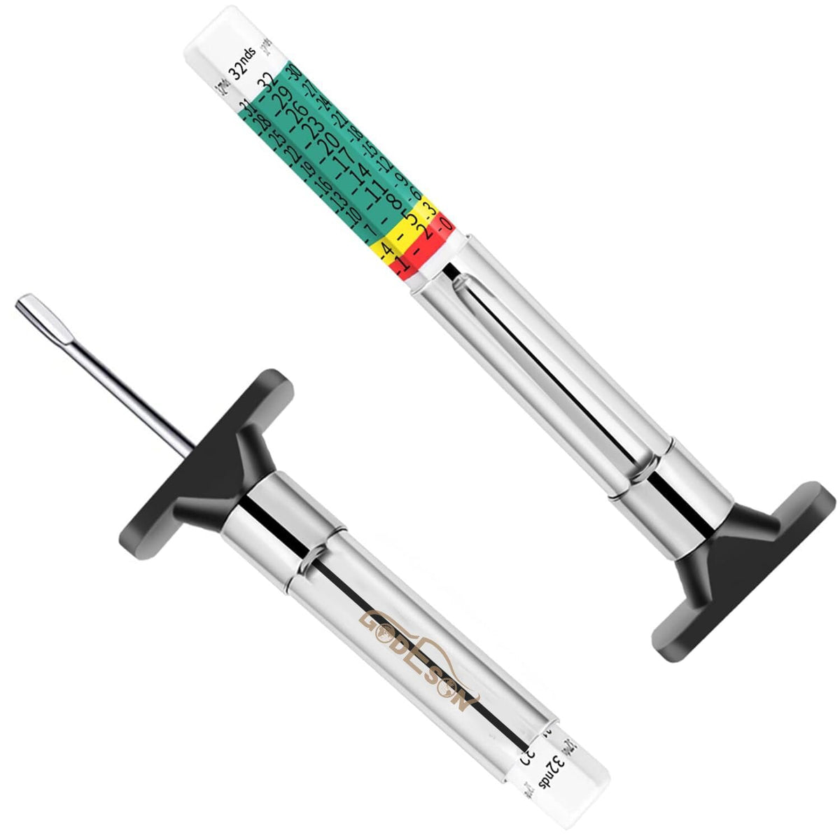 GODESON 88702 Smart Color Coded Tire Tread Depth Gauge
