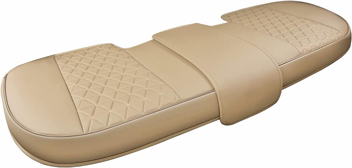 Black Panther Luxury Faux Leather Car Seat Cover Front Bottom Seat Cushion Cover, Anti-Slip and Wrap Around The Bottom, Fits 95% of Vehicles - 1 Piece,Black