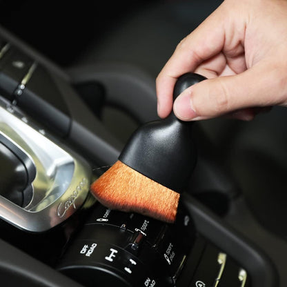 AOCISKA Car Interior Detailing Brush,Soft Bristle Cleaning Brush Car Detailing Brush Dusting Brush,Car Interior Cleaning Tool,Auto Detail Brush Car Dash Duster Brush (Black)