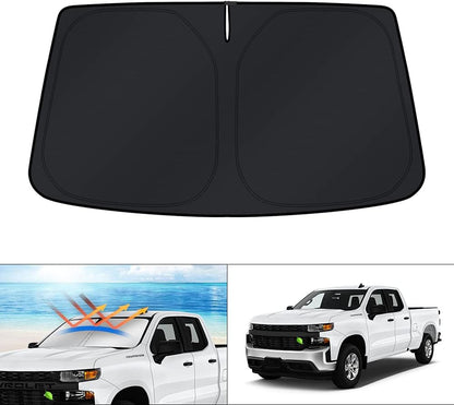 KUST Windshield Sun Shade for Toyota RAV4 2019-2022 2023 2024 2025 2026 Window Accessories Shade Sun Visor Cover Foldable Block UV Rays - Colors E