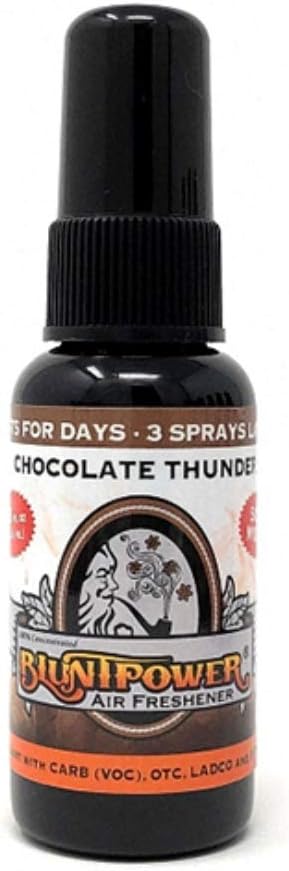 BluntPower (Baby Powder, 1 Pack) Concentrated Air Freshener Spray - Oil-Based Room Diffuser Spray - Long-Lasting Bathroom Scent, Car Freshener & Odor Eliminator - Colors B
