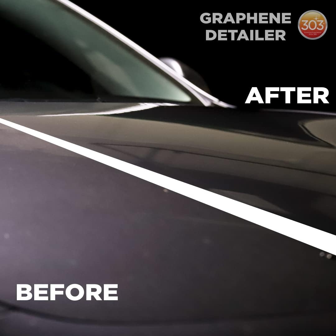 303 Products Graphene Detailer Spray, Quick Detail Spray for Car Exterior – Enhances Gloss & Protection on Paint, Coatings & Wax, Waterless Wash & Drying Aid, 16 oz