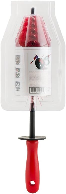 Chemical Guys Red Rocket Detailing Brush - Flexible Long-Reach Wheel and Rim Cleaning Tool for Cars, Trucks, SUVs, Motorcycles, and RVs - Safely Cleans Tight Spaces, Spokes, and Crevices