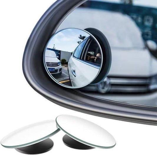 KARKOR Blind Spot Mirror Round HD Glass Convex 360° Wide Angle Side Rear View Mirror Exterior Accessories and Interior for Cars SUV and Trucks Pack of 2