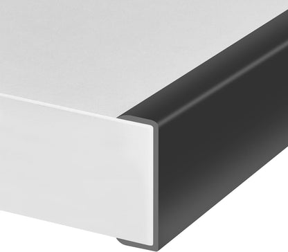 Rubber Edge Trim, Self-Adhesive Rubber Edge Trim, Edge Protector for Sheet Metal, EPDM Material, Fit 1/16"(1.0mm), Length 10Ft, Black Color, U Channel Edge Trim - Colors B