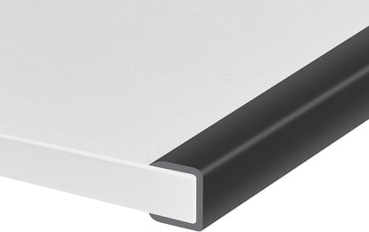 Rubber Edge Trim, Self-Adhesive Rubber Edge Trim, Edge Protector for Sheet Metal, EPDM Material, Fit 1/16"(1.0mm), Length 10Ft, Black Color, U Channel Edge Trim - Colors A