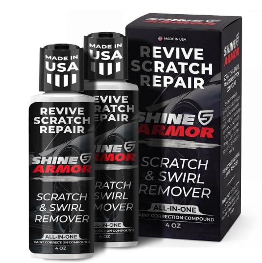 SHINE ARMOR Car Scratch Remover Repair Protection & Swirl Remover Polish 4oz