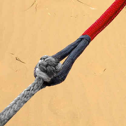 KING-PRO Kinetic Recovery Rope 1“x30' Towing Rope 48,000lbs Breaking Strength 100% Nylon Made Heavy Duty Offroad Snatch Strap 30% Elasticity for Full-Size Truck Large SUVs Offroad Vehicels (Red)