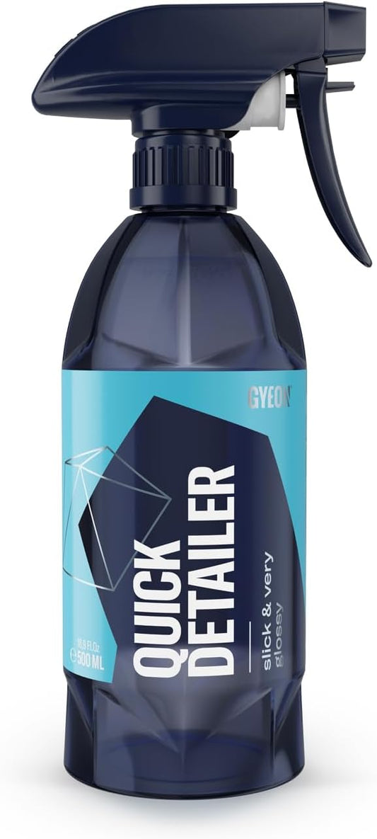 GYEON Quick Detailer Spray for Car Paint Glass Trim Chrome Enhances Gloss Adds Hydrophobic Protection Safe on Ceramic Coated Vehicles Removes Dust Fingerprints Boosts Shine Fast Easy Car Care