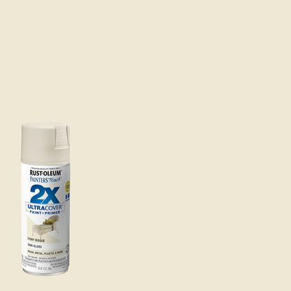 Rust-Oleum 334029 Painter's Touch 2X Ultra Cover Spray Paint, 12 oz, Gloss Clear - Colors E