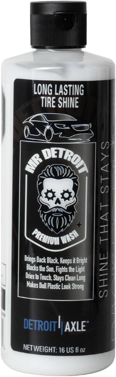 Mr. Detroit - Drill Wheel Brush w/Durable Soft Wool Microfiber Bristles and Steel Shaft for Car Tires, Wheels, Rims, Brakes and Any Other Narrow Spaces| Rim Brush Cleaning Tool w/Non-Scratch Bristle