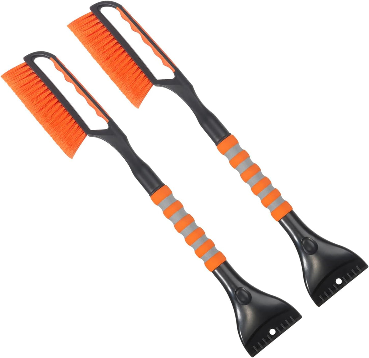 Snow Brush and Ice Scraper for Car Windshield,26.4" Window Scraper Deicer for Car SUV and Truck,Ice Scrapers and Brushes 2 in 1,Winter Car Automotive Exterior Accessories(1Pack Orange)