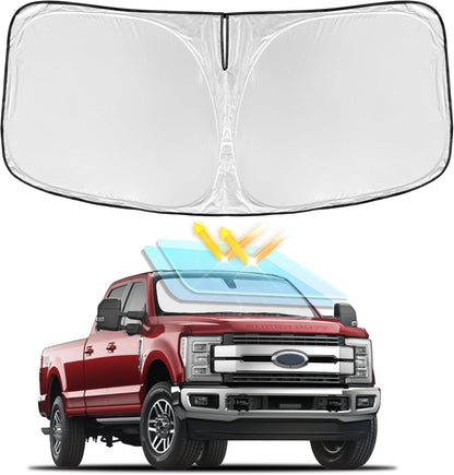 for Toyota Tacoma 2016-2023 2024 2025 2026 Sun Shade Sunshade Windshield Cover - 4 Layers Front Window Shade Custom Fit Tacoma 2Dr 4Dr Pickup Sun Visor 240T Shade Blocks UV Rays Car Accessories - Colors A