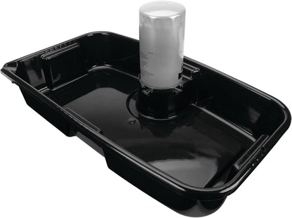 Performance Tool W4080 16-Qt. Clear View Oil Drain Container - Carrying Handle, Automotive Catch Pan, Fluid Transport Jug, Oil Change, Radiator Flush, Automotive Repair - White