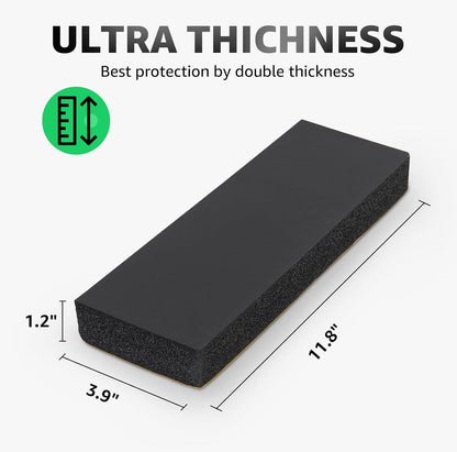 Garage Wall Protector, 2 Roll Garage Car Door Protector Bumper Guard for Car Doors Anti-Collision Waterproof Inflaming Ultra Self Adhesive EVA Foam for Warehouse (2 ROLL: 79" x 8" x 1/4")