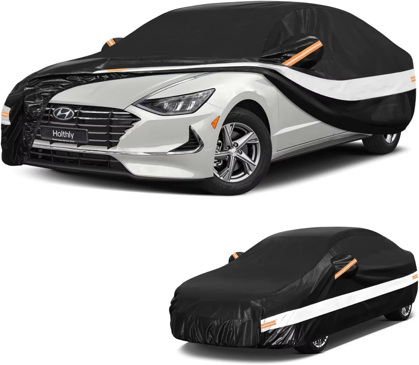 10 Layers Car Cover Custom Fit for Mercedes Benz C Class C250 C300 C43 C63 (1993-2026), Waterproof All Weather for Automobiles, Outdoor Full Cover Sun Dust Rain Protection with Cotton. Black - Colors C