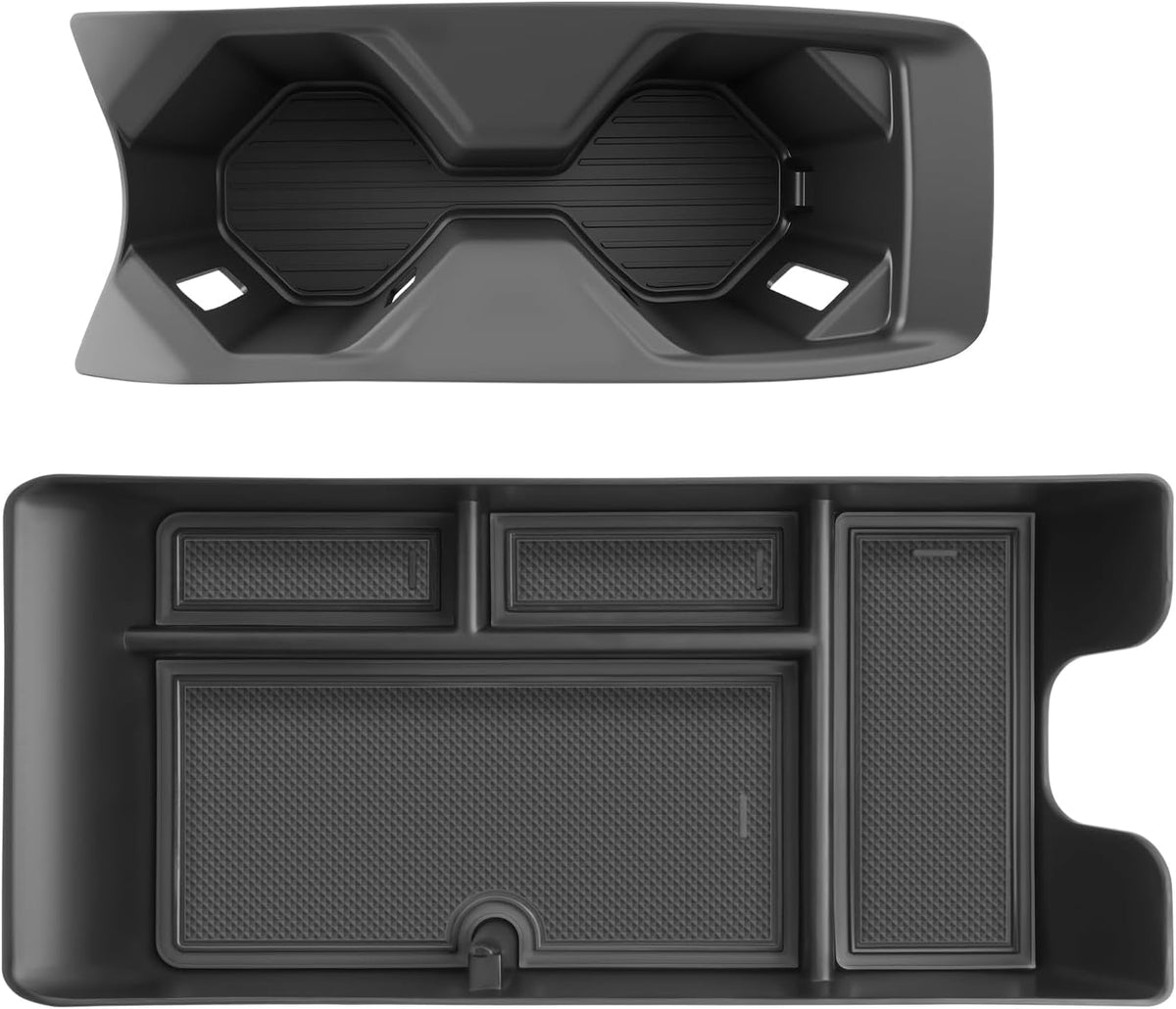 SKTU 2-Pack 2023 2024 2025 2026 Lexu s RX350 Center Console Organizer for 2023-2026 Lexu s RX350/RX450h/RX500h Console Tray 2023 2024 2025 2026 RX350 Accessories with Sunglasses Holder [Double Layers]