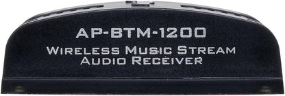 Audiopipe Marine Wireless Music Stream Audio Receiver (AP-BTM-1200), Blutooth 5.0 Adaptor, RCA Stereo Outputs, Perfect for Marine, ATV, UTV, Golf Car, Home Music