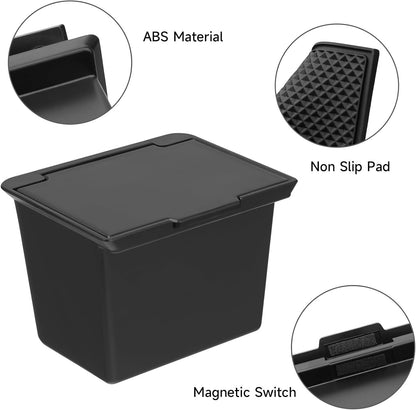 Glove Box Dividers Organizer Compatible with Toyota 2016-2020 2021 2022 2023 Tacoma Accessories Black ABS Material Center Console Organizer