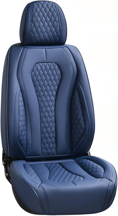 Coverado Seat Covers, Car Seat Covers Full Set, Black Car Seat Cover, Car Seat Covers Front Seats Back Seat Cover, Waterproof Car Seat Cushion, Leather Seat Covers Seat Protector Fit for Most Cars