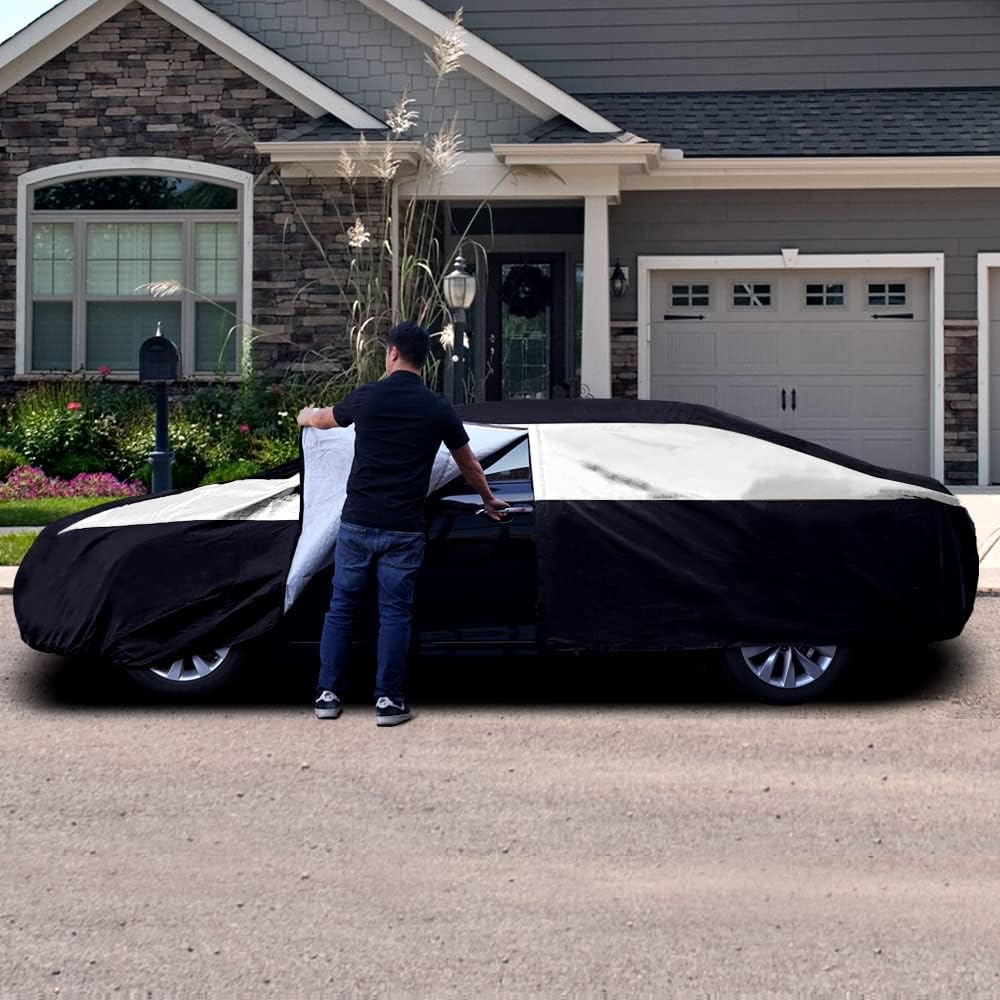 Titan Premium Multi-Layer PEVA Car Cover for Compact SUV 170-187". Waterproof, UV Protection, Anti-Scratch Protective Lining, Driver-Side Zippered Opening. Fits Rav4, Rogue, CR-V and More.
