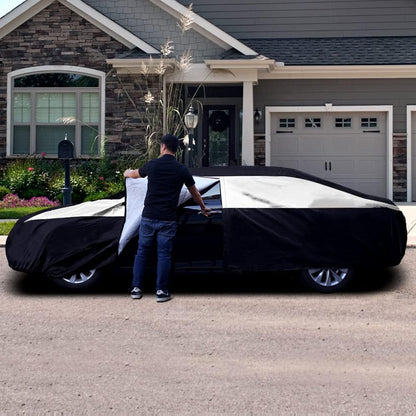 Titan Premium Multi-Layer PEVA Car Cover for Compact SUV 170-187". Waterproof, UV Protection, Anti-Scratch Protective Lining, Driver-Side Zippered Opening. Fits Rav4, Rogue, CR-V and More.