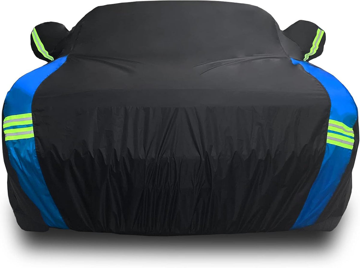 Avecrew Car Cover Waterproof All Weather for Automobiles, Outdoor Heavy Duty Full Exterior Covers for Sedan(194"-208")