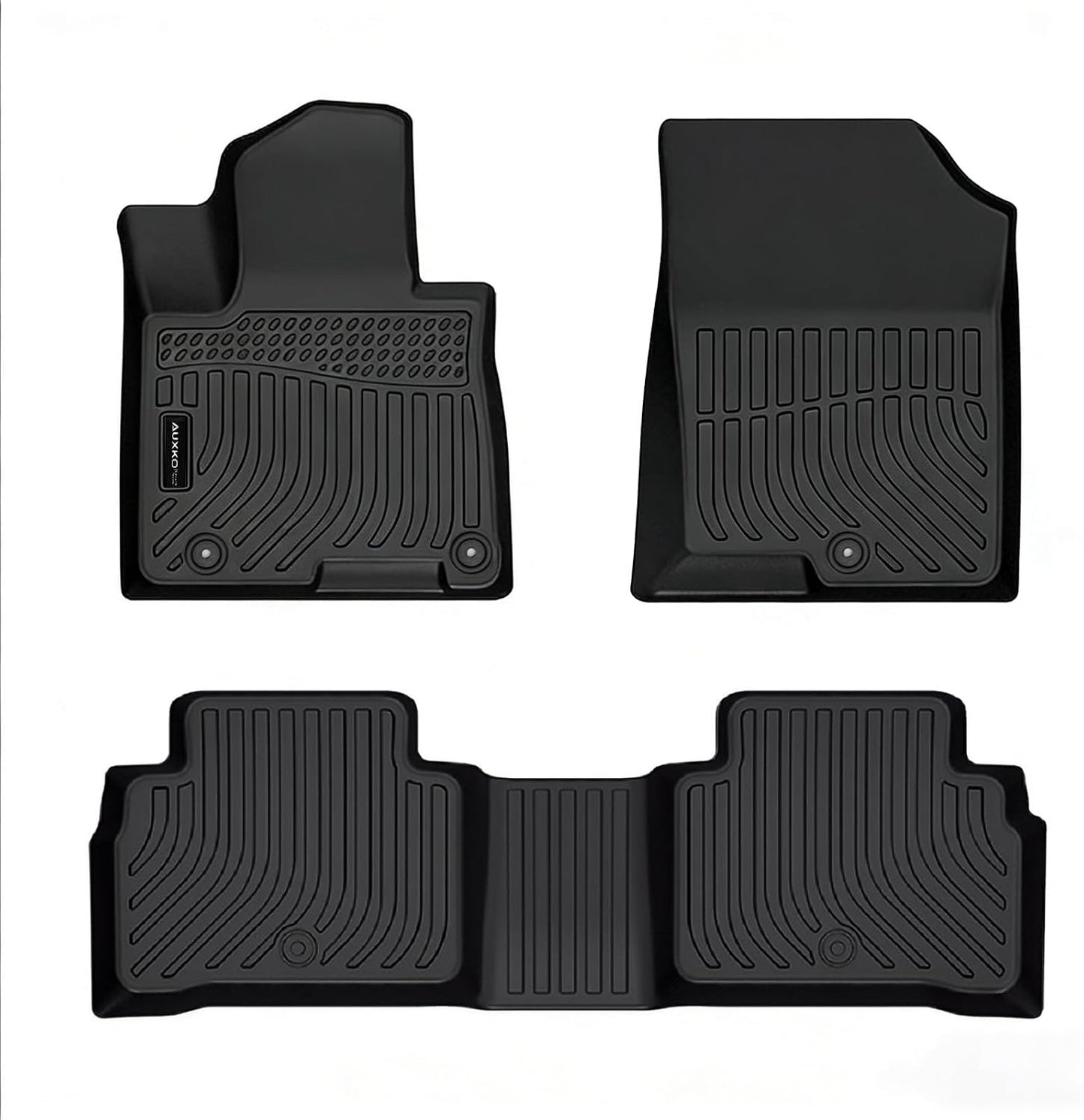 Auxko All Weather Floor Mat & Cargo Mat Fit for 2026 2025 2024 2023 2022 Hyundai Tucson Hybrid(Not PHEV) TPE Liner Tucson Accessory Set All Season Odorless Anti-Slip Floor Liner