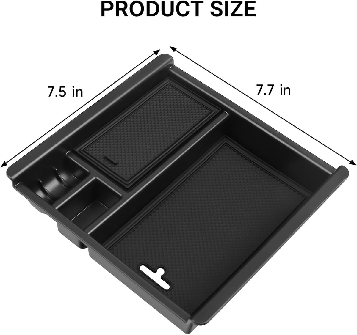 Glove Box Dividers Organizer Compatible with Toyota 2016-2020 2021 2022 2023 Tacoma Accessories Black ABS Material Center Console Organizer