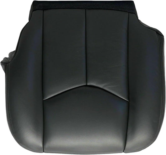 NLQR #522 Light Tan Front Driver Bottom Replacement Seat Cover Microfiber Leather Compatible with Chevy Avalanche Tahoe Suburban GMC Yukon XL 2003 2004 2005 2006