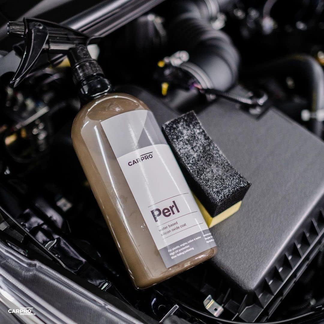 CARPRO PERL Plastic & Rubber Protectant - [Plastic, Engine, Rubber, Leather] - Concentrated Tire Dressing, Water Based UV Protection, Satin Finish - 1 Liter (34oz)
