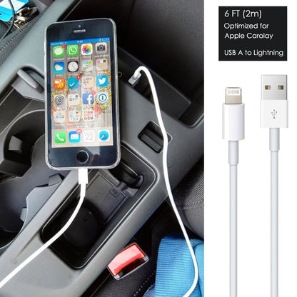 Car Carplay Cable for iPhone 17/16/15, USB A to USB C Cable Compatible for iPhone 17/16,17Air, 17/16/15 Pro Max,17E/16E/Plus, iPad 10th/11 Gen,iPad Pro 12.9,Air 5th/4th Charger Cord,Car Charging Cable